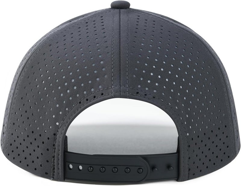 VOBOOM Men Quick Dry Baseball Cap Laser Cut Mesh Ball Curved Brim Snapback Hat - Image 4